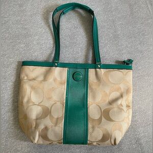 Medium Green Coach Bag